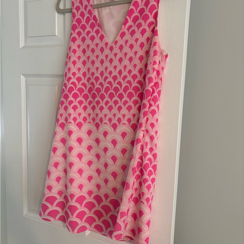 JB by Julie Brown Pink and White Mini Dress